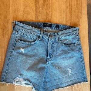 Lucky Brand Women's Light Blue Distressed Boyfriend Shorts